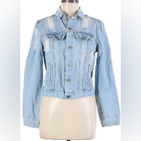 Denim Ripped Jacket - Picture 3 of 4